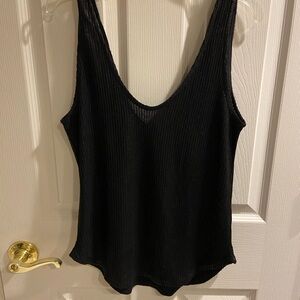 Splendid Black Knit Tank Top